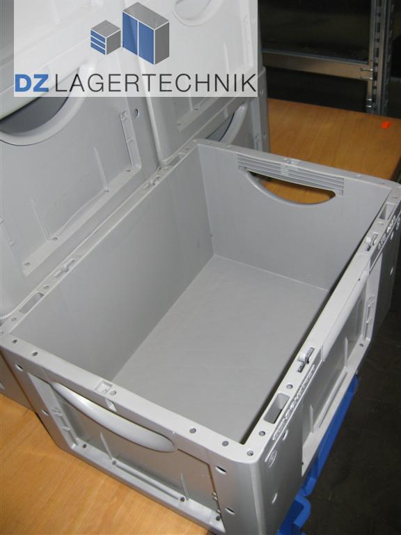 Lagerkasten LTB 4220 VS01 in grau von SSI Schäfer 400x300x220 – Bild 3