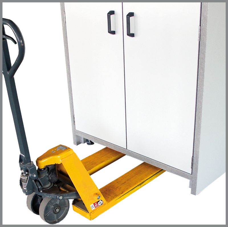 PRIOCAB Untertisch-Sicherheitsschrank 2-flügelig Typ30 mit Türschließer, Feststellanlage und Auszug – Bild 8